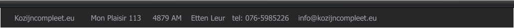 Kozijncompleet.eu       Mon Plaisir 113     4879 AM    Etten Leur   tel: 076-5985226    info@kozijncompleet.eu