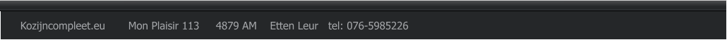 Kozijncompleet.eu       Mon Plaisir 113     4879 AM    Etten Leur   tel: 076-5985226